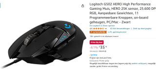 Logitech G502 Hero computermuis voor €35,14 met Amazon Prime