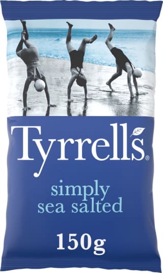 8 Stuks Tyrrells Simply Seasalt 150 gr. voor €11,99 bij Bol
