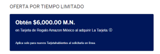 $6,000 en tarjeta Amazon con American Expres