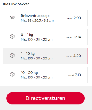 25% korting op versturen van een pakket bij Dpd