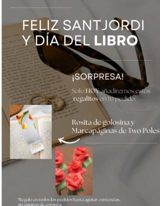 Regalo por compra Rosita de golosina y marcapáginas de Two Poles