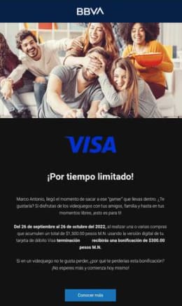 $300 de rebaja en Tiendas Gamers con BBVA