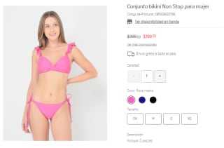 Conjunto Bikini Non Stop para Mujer por $199 en Suburbia