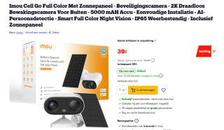 IMOU Cell Go Full Color Solar Kit Slimme buitencamera Wit voor €39 bij Bol