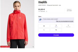 Chaqueta Hard Shell para Mujer Haglöfs KORP PROOF por 61€