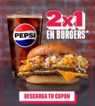 Promoción 2x1 en Burgers en Foster's Hollywood