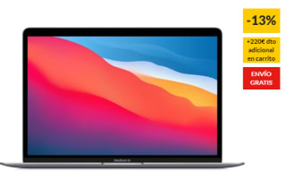 Portátil Macbook Air M1 8GB 256SSD por 825€