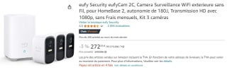 Kit eufy Security eufyCam 2C à 272,25€