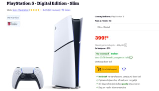 PlayStation 5 Digital Edition (SLIM VERSION) voor €399,99 bij Bol