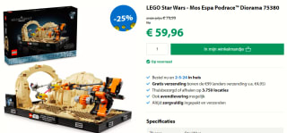 LEGO Star Wars Mos Espa Podrace™ diorama voor €59,96 bij Goodbricks