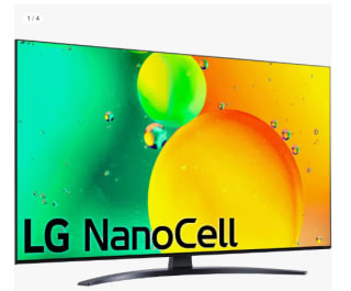 Televisor LG 43NANO766QA 43" LED NanoCell UltraHD 4K HDR10 Pro por 329.69€ (Cuenta Nueva 317.69€)