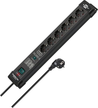 Brennenstuhl Premium-Line Stekkerdoos met overspanningsbeveiliging tot 26.000A voor €23,99 bij Amazon