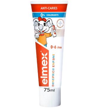 Dentifrice Elmex pour enfant - 75ml, 0-6 Ans à 2,34€