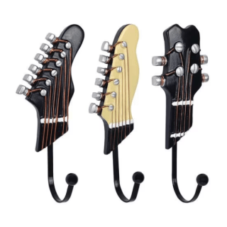 3 Perchero de Pared Winter Shore con Forma de Guitarra por 6,99€