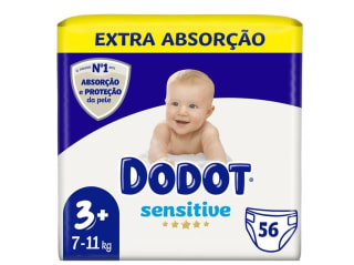 Pañales DODOT Sensitive Extra-Jumbo Pack T3 168 3x56 unidades por 34,99€