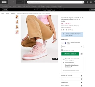 Zapatillas Rosa óxido de terciopelo Air Jordan 1 Low SE por 73,12€