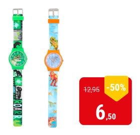 Dino World Horloge voor €6,50 bij Lobbes