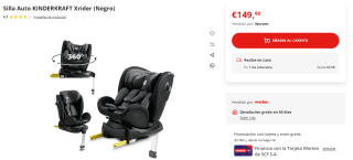 Silla de coche XRIDER i-Size por 149,90€