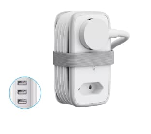 Regleta alimentación ORICO con Cable extensión de 1,1 M con 2 enchufes + 3 USB por 12,98€