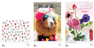 50% korting op alle kaarten bij Hallmark