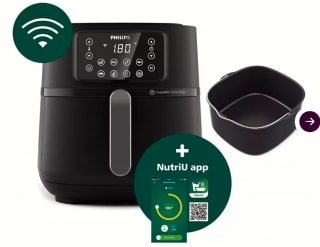 Philips Airfryer XXL Connected 5000 serie - HD9285/93 incl. bakvorm voor €129,95 na cashback bij ibood