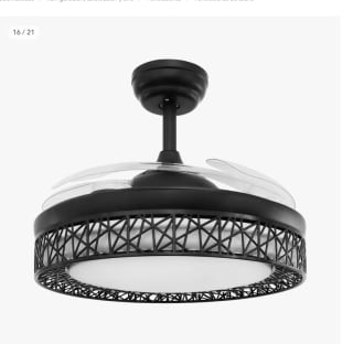 Ventilador de techo marca Jocca con plafón de 3 aspas por 59.49€ (47.49€ usuario nuevo)