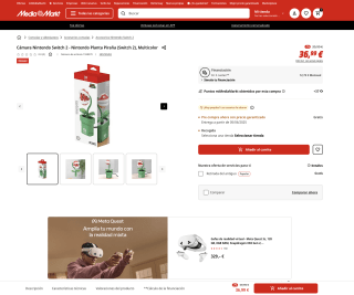 Cámara Nintendo Switch 2 Nintendo Planta Piraña por solo 36,99€