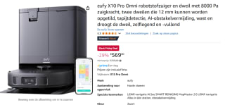 Eufy Clean X10 Pro Omni Robotstofzuiger Met Dweilfunctie voor €569 bij Amazon
