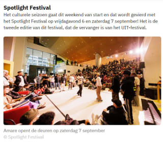 Gratis uitjes in Den Haag, Spotlight Festival, Red Bull Stalen Ros en Embassy Festival