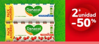 -50% de Descuento en la Segunda Unidad de Danacol desde Carrefour.