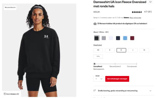 sweatshirt voor dames Under Armour Icon Fleece voor €38,79