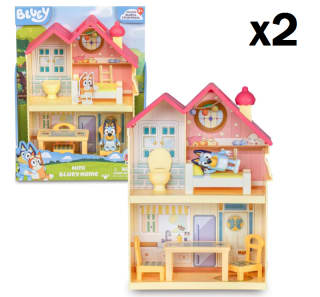 2 Unidades de Bluey Mini Bluey Home, Casita con 3 estancias, figura y accesorios por 32.5€