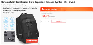 Ochama TANK Sport Rugzak voor €25,99