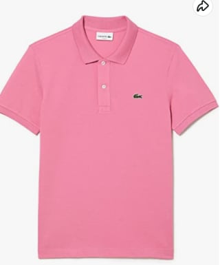 Lacoste heren polo PH4012 reseda roze voor €36,95 bij Amazon.nl