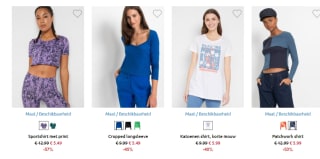 Diverse top en dames shirts vanaf €3,99 bij Bonpix