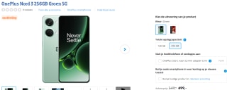 OnePlus Nord 3 256GB Groen voor €499 bij Coolblue