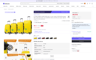 Juego de cuatro maletas S7 STAR LG60807-LG60816 ABS tamaños 18 20 24 28 pulgadas por 60,51€