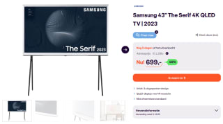 Samsung The Serif 4K QLED 43" TV voor €699 bij iBOOD