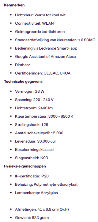 2x Ledvance SMART+ Orbis Kite Wifi Plafondlamp voor €29,95 bij iBOOD