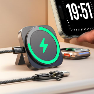 LISEN Magsafe laadstation voor Apple Watch en iPhone voor €14,99 dmv code bij Amazon