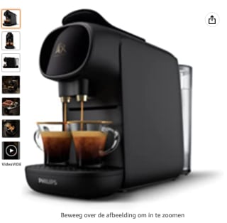 L'Or Barista Sublime LM9012/60 Koffiecapsulemachine + 40 cups voor €32,32 dmv cashback