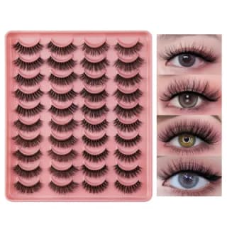 40 pares 3D pestañas postizas por 9,79€