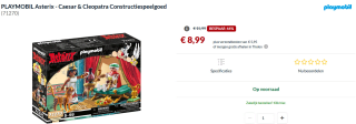 Playmobil Astérix: Caesar & Cleopatra (71270) voor €8,99 bij Alternate