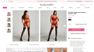 15 Denier Medias autorregentes Kiss Me - Rojo por 7€