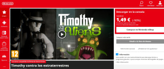 Juego Timothy contra los extraterrestres por 1,49€