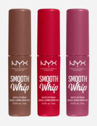 Set 3 labiales Nyx Pmu Matte Smooth Whip Lip Cream Holiday Edition por $14.390