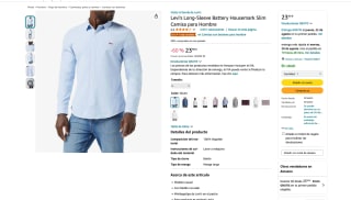 Camisa Levi's Long-Sleeve Battery Housemark Slim Hombre por solo 23,99€