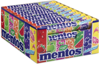 Mentos Rainbow Cherry 40 rollen voor €15,92 bij Amazon.nl