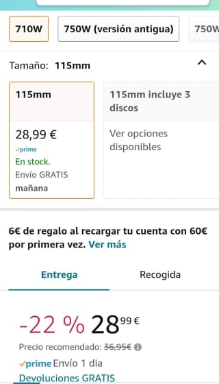 BLACK+DECKER BEG010-QS Amoladora 115 mm por 28,99€.