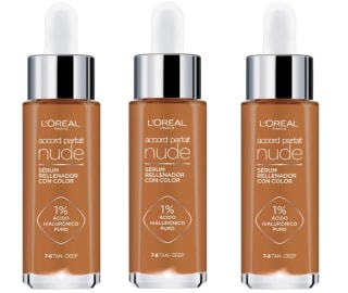 3 Botes de L'Oréal Paris Accord Parfait Sérum con Color con Ácido Hialurónico Tono 7-8 Tan-Deep por 23.4€